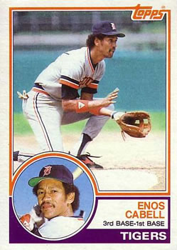 1983 Topps #225 Enos Cabell Front