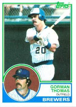 1983 Topps #10 Gorman Thomas Front