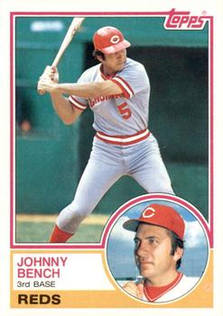 1983 Topps #60 Johnny Bench Front