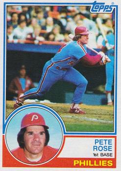 1983 Topps #100 Pete Rose Front