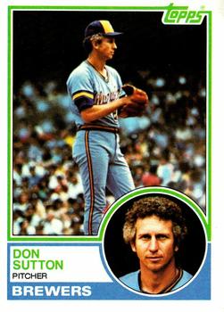 1983 Topps #145 Don Sutton Front