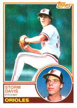 1983 Topps #268 Storm Davis Front