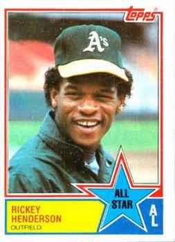 1983 Topps #391 Rickey Henderson Front