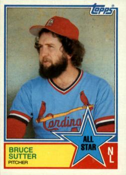 1983 Topps #407 Bruce Sutter Front