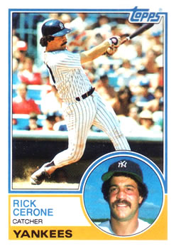 1983 Topps #254 Rick Cerone Front