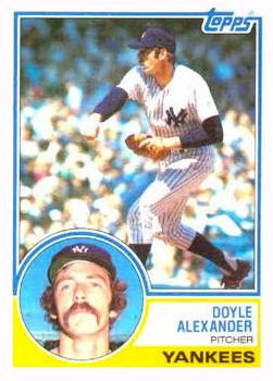 1983 Topps #512 Doyle Alexander Front