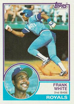 1983 Topps #525 Frank White Front