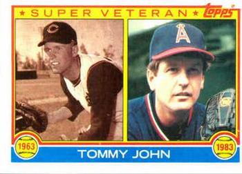 1983 Topps #736 Tommy John Front