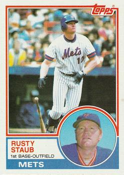 1983 Topps #740 Rusty Staub Front