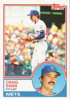 1983 Topps #292 Craig Swan Front
