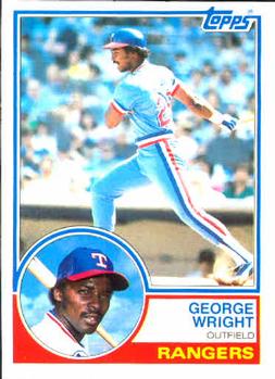 1983 Topps #299 George Wright Front