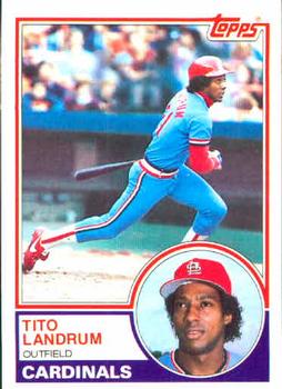 1983 Topps #337 Tito Landrum Front