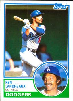 1983 Topps #376 Ken Landreaux Front