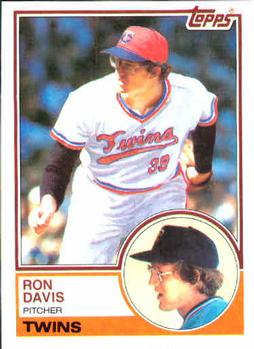 1983 Topps #380 Ron Davis Front