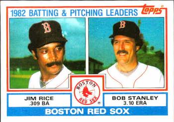 1983 Topps #381 Red Sox Leaders / Checklist (Jim Rice / Bob Stanley) Front