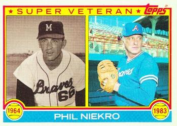 1983 Topps #411 Phil Niekro Front
