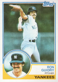 1983 Topps #440 Ron Guidry Front