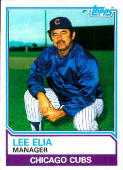 1983 Topps #456 Lee Elia Front