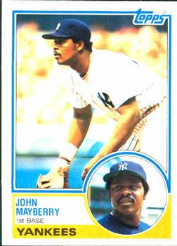 1983 Topps #45 John Mayberry Front