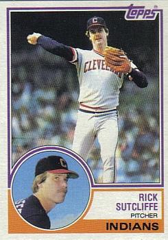 1983 Topps #497 Rick Sutcliffe Front