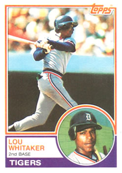 1983 Topps #509 Lou Whitaker Front