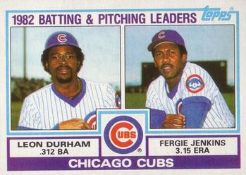1983 Topps #51 Cubs Leaders / Checklist (Leon Durham / Fergie Jenkins) Front