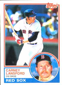 1983 Topps #523 Carney Lansford Front