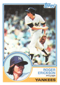 1983 Topps #539 Roger Erickson Front