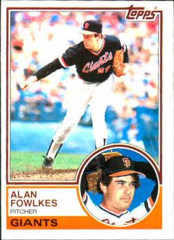 1983 Topps #543 Alan Fowlkes Front