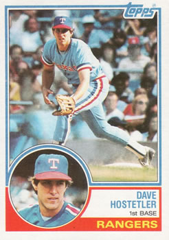 1983 Topps #584 Dave Hostetler Front