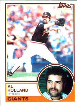 1983 Topps #58 Al Holland Front