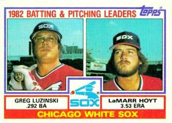 1983 Topps #591 White Sox Leaders / Checklist (Greg Luzinski / LaMarr Hoyt) Front