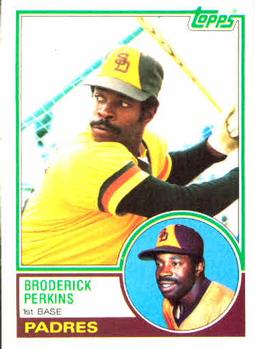 1983 Topps #593 Broderick Perkins Front