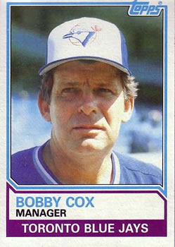 1983 Topps #606 Bobby Cox Front