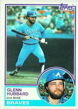 1983 Topps #624 Glenn Hubbard Front