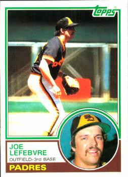 1983 Topps #644 Joe Lefebvre Front