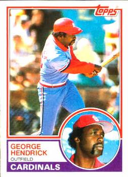 1983 Topps #650 George Hendrick Front