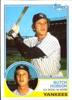 1983 Topps #652 Butch Hobson Front
