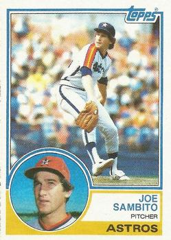 1983 Topps #662 Joe Sambito Front