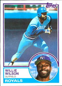 1983 Topps #710 Willie Wilson Front