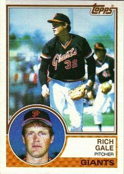 1983 Topps #719 Rich Gale Front