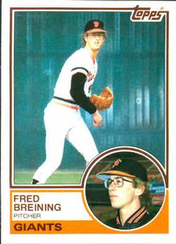 1983 Topps #747 Fred Breining Front