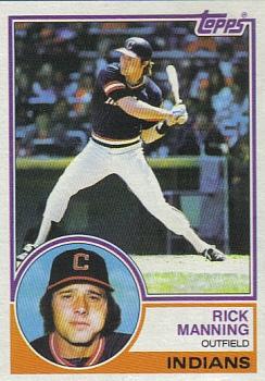 1983 Topps #757 Rick Manning Front