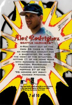 1997 Fleer - Bleacher Blasters #7 Alex Rodriguez Back