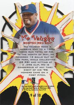 1997 Fleer - Bleacher Blasters #9 Mo Vaughn Back