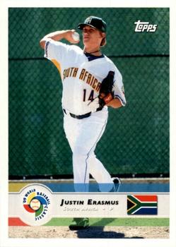 2009 Topps World Baseball Classic Box Set #10 Justin Erasmus Front