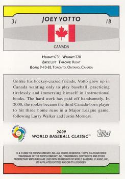 2009 Topps World Baseball Classic Box Set #31 Joey Votto Back