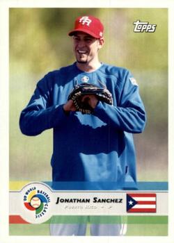 2009 Topps World Baseball Classic Box Set #33 Jonathan Sanchez Front