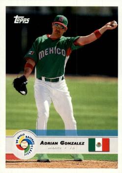 2009 Topps World Baseball Classic Box Set #50 Adrian Gonzalez Front
