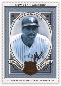 2009 SP Legendary Cuts #131 Dave Winfield Front